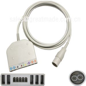 Korištenje s Lohmeier 98.060.120/A više parametara spojni kabel (IBP * 2, temperatura * 2, 5-kanalni EKG, Spo2)